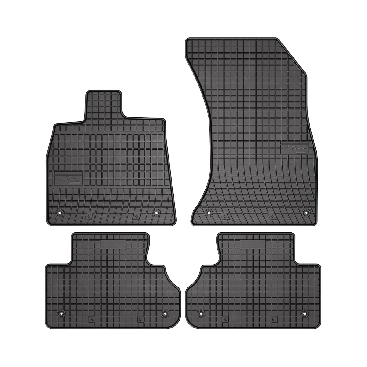 Audi Q5 Floor Mats - Omac - El Toro Rubber - Black - '18-'25